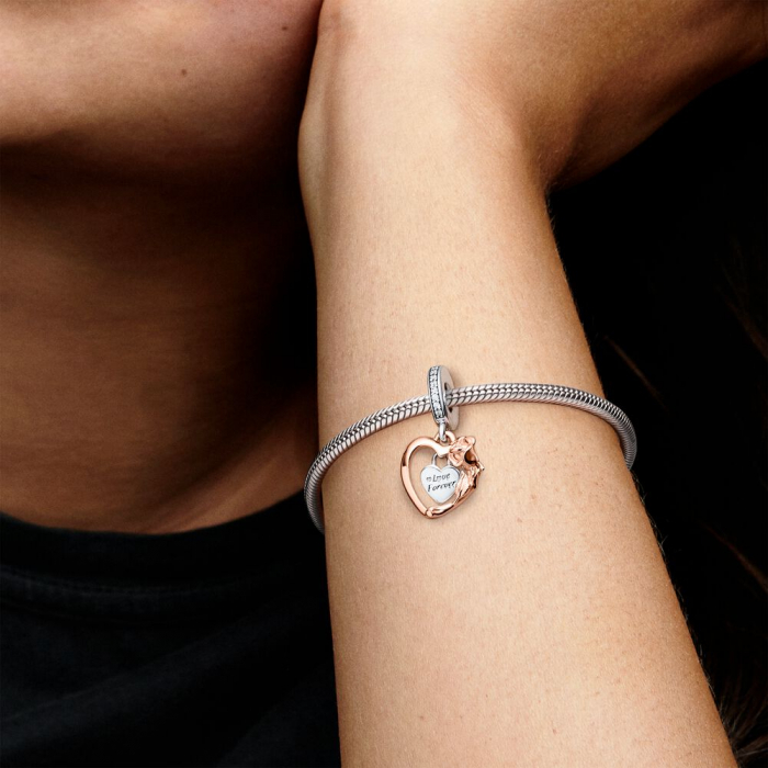 Talisman Argint 925, Charm compatibil Pandora – Forever love, Bijuterii Nadiela [2]