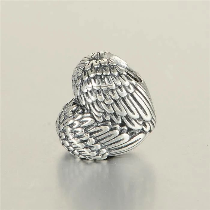 Talisman Argint 925, Charm compatibil Pandora – Heart under wings, Bijuterii Nadiela [5]