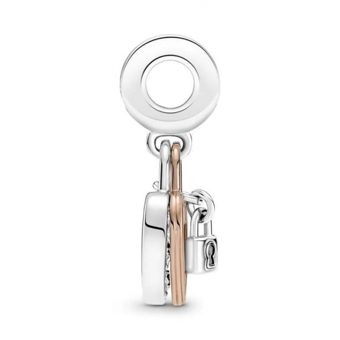 Talisman Argint 925, Charm compatibil Pandora – Inima prizoniera, Bijuterii Nadiela [5]