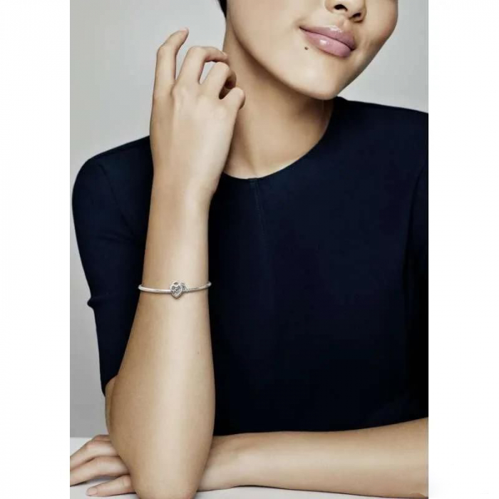 Talisman Argint 925, Charm compatibil Pandora – Key of the heart, Bijuterii Nadiela [7]