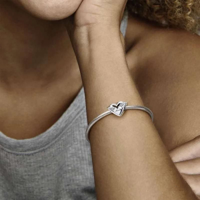 Talisman Argint 925, Charm compatibil Pandora – Mom is my Angel, Bijuterii Nadiela [2]
