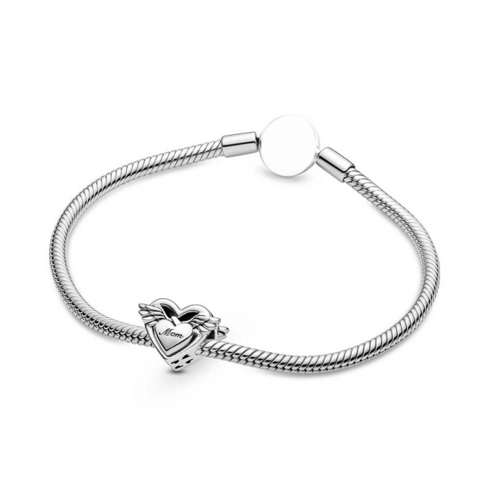 Talisman Argint 925, Charm compatibil Pandora – Mom is my Angel, Bijuterii Nadiela [3]