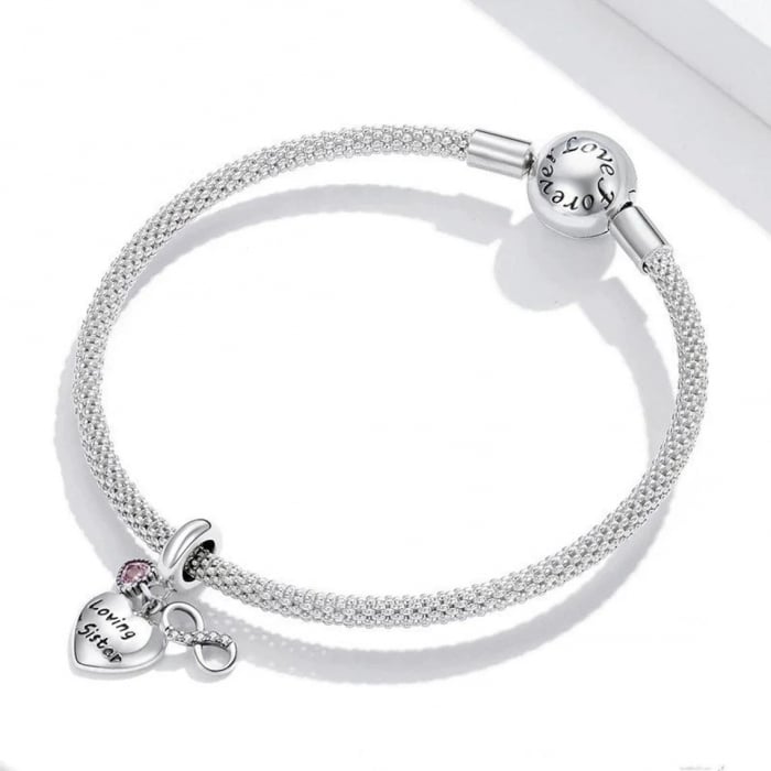 Talisman Argint 925, Charm compatibil Pandora – Sora Iubitoare, Bijuterii Nadiela [3]