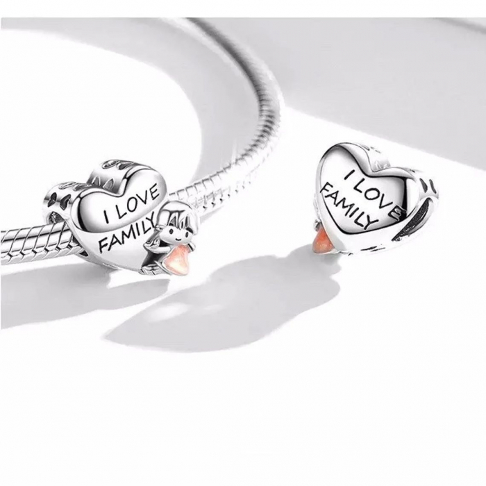 Talisman Argint 925, Charm compatibil Pandora – Sufletul familiei, Bijuterii Nadiela [2]
