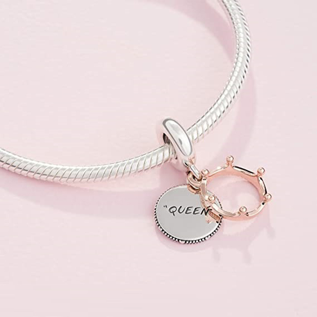 Talisman Argint 925, Charm compatibil Pandora – The queen's crown, Bijuterii Nadiela [2]