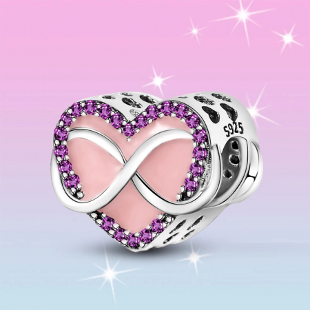 Talisman Argint 925, Charm compatibil Pandora – Infinit Heart, Bijuterii Nadiela [1]