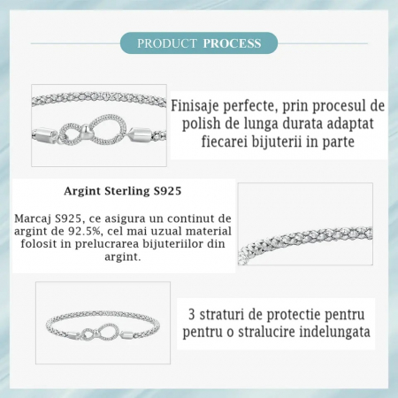 Bratara din Argint 925 – Iubire Infinita, Bijuterii Nadiela [5]