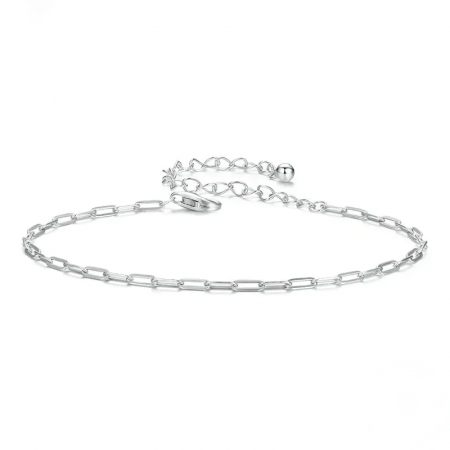 Bratari - Bratara din Argint 925 reglabila 16 - 20 cm – Delicate Paper Clip, Bijuterii Nadiela