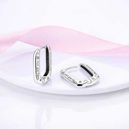 Cercei Argint 925 – Fii prezenta, nu perfecta [1]