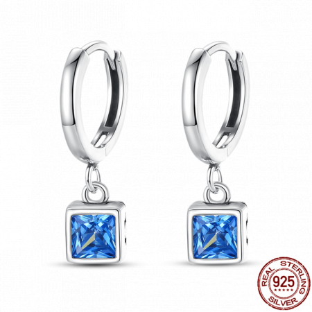 Cercei - Cercei Argint 925 – Blue cubic