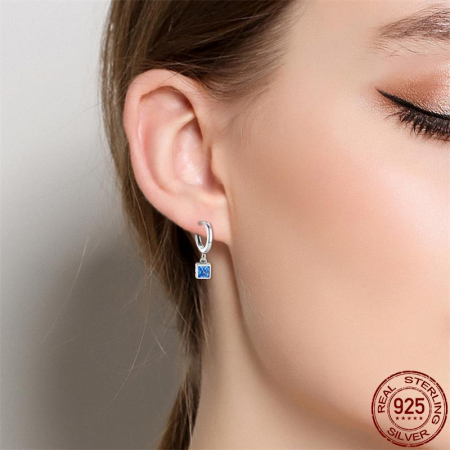 Cercei Argint 925 – Blue cubic [3]