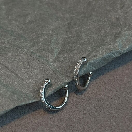 Cercei Argint 925 reglabili Clips – Sparkling Clips, Bijuterii Nadiela [1]