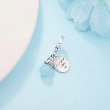 Talisman Argint 925, Charm compatibil Pandora – Find your light, Bijuterii Nadiela [4]