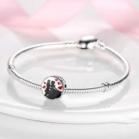 Talisman Argint 925, Charm compatibil Pandora – Dancing Lovers, Bijuterii Nadiela [2]