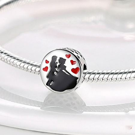 Talisman Argint 925, Charm compatibil Pandora – Dancing Lovers, Bijuterii Nadiela [1]