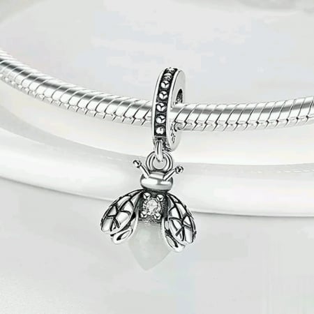 Talisman Argint 925, Charm compatibil Pandora – Licurici luminos, Bijuterii Nadiela [1]