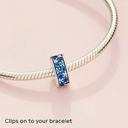 Clips pentru Bratari Pandora din Argint 925 – Royal blue, Bijuterii Nadiela [3]