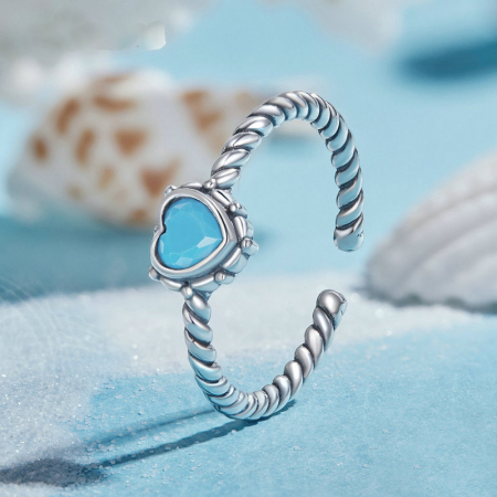 Bijuterii Nadiela, Inel reglabil din Argint 925 - My Heart For You [2]
