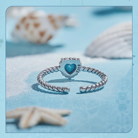 Bijuterii Nadiela, Inel reglabil din Argint 925 - My Heart For You [3]