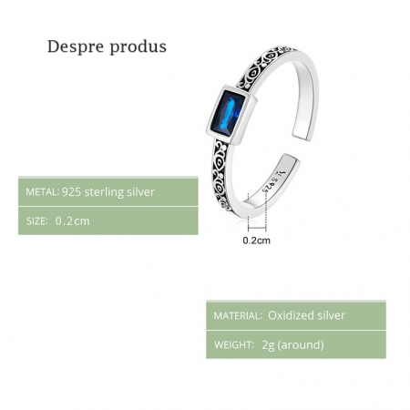 Bijuterii Nadiela, Inel reglabil din Argint 925 - The Special One [4]