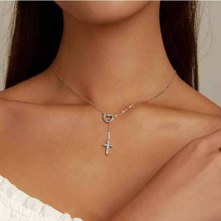 Lantisor din argint 925 - Dragoste si Credinta [2]