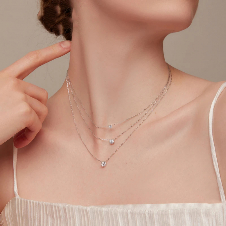 Bijuterii Nadiela, Lantisor din argint 925 reglabil 39-45cm - Diamond cut [4]