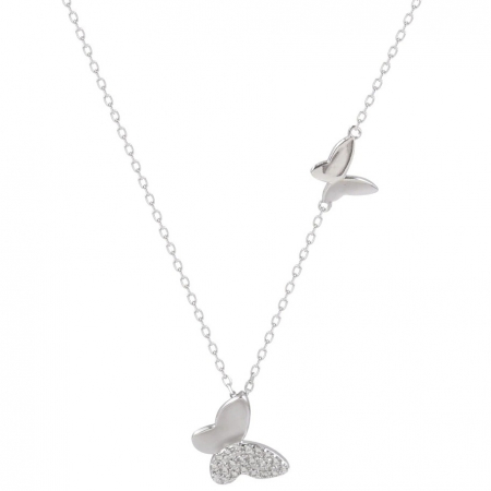 Lantisoare si Coliere - Bijuterii Nadiela, Lantisor din argint 925 - Fluturasi