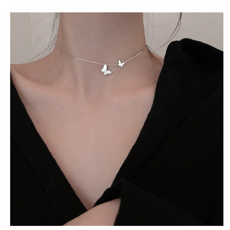 Bijuterii Nadiela, Lantisor din argint 925 - Fluturasi [5]