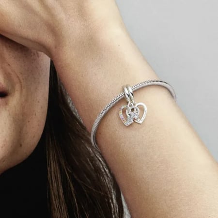 Talisman Argint 925, Charm compatibil Pandora – True friends, Bijuterii Nadilea [4]