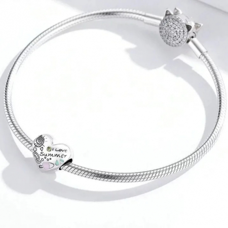 Talisman Argint 925, Charm compatibil Pandora – I love summer, Bijuterii Nadiela [1]