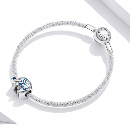 Talisman Argint 925, Charm compatibil Pandora – Elefantul norocos, bijuterii Nadiela [2]