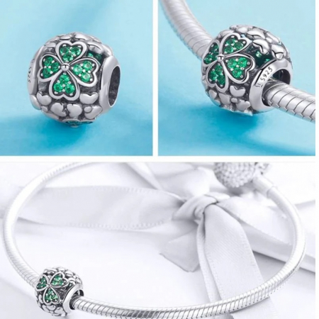 Talisman Argint 925, Charm compatibil Pandora – Lucky you, Bijtuerii Nadiela [1]