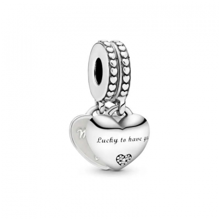 Talisman Argint 925, Charm compatibil Pandora – Norocos sa te am , Bijuterii Nadiela [1]