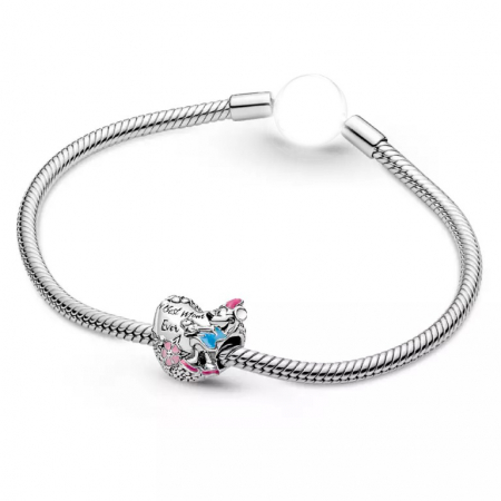 Talisman Argint 925, Charm compatibil Pandora – Best Mom Ever [4]