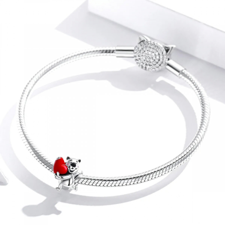 Talisman Argint 925, Charm compatibil Pandora – Ursulet, Bijuterii Nadiela [1]