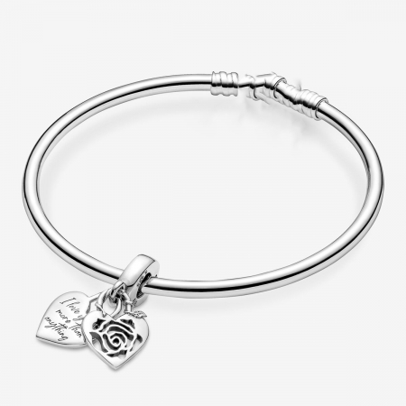 Talisman Argint 925, Charm compatibil Pandora – I Love You More Than Anything, Bijuterii Nadiela [5]