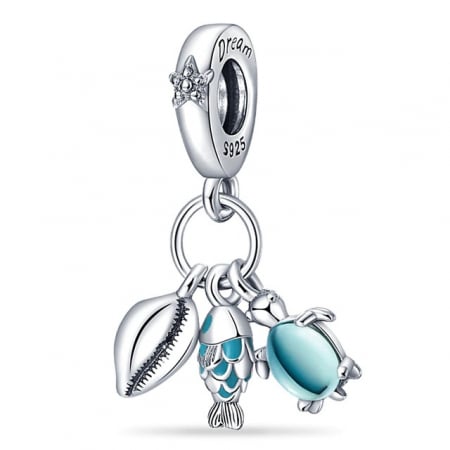 Talisman Argint 925, Charm compatibil Pandora – Remember the sea, Bijuterii Nadiela [0]