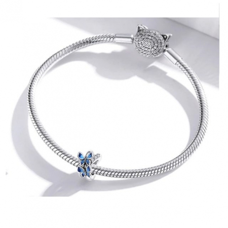 Talisman Argint 925, Charm compatibil Pandora – Sweet Butterflies, Bijuterii Nadiela [1]