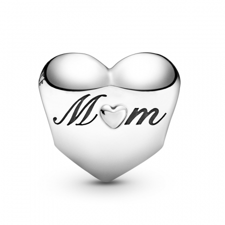 Talisman Argint 925, Charm compatibil Pandora – Lucky to have you mom, Bijuterii Nadiela [2]