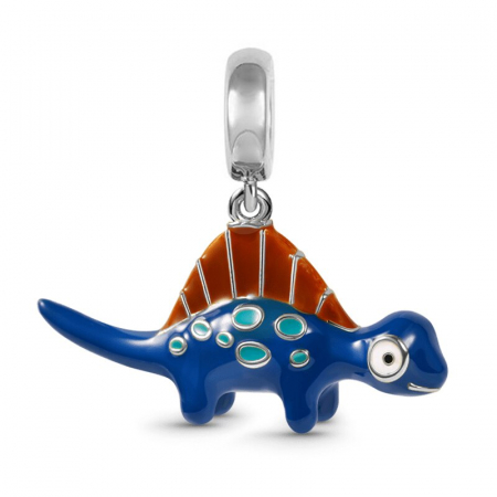 Talisman Argint 925, Charm compatibil Pandora – Little Dino, Bjuterii Nadiela Talismane colorate - Talisman Argint 925, Charm compatibil Pandora – Little Dino, Bjuterii Nadiela