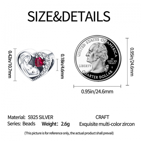 Talisman Argint 925, Charm compatibil Pandora – Ingerul meu , Bijuterii Nadiela [4]