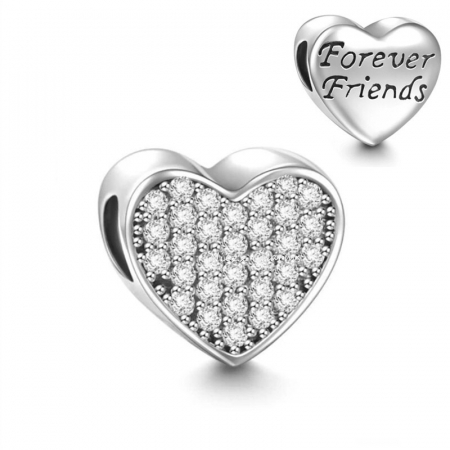 Talismane - Talisman Argint 925, Charm compatibil Pandora – Forever Friends, Bijuterii Nadiela