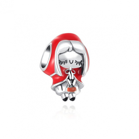 Talismane cu animale - Talisman Argint 925, Charm compatibil Pandora – Scufita rosie, Bijuterii Nadiela
