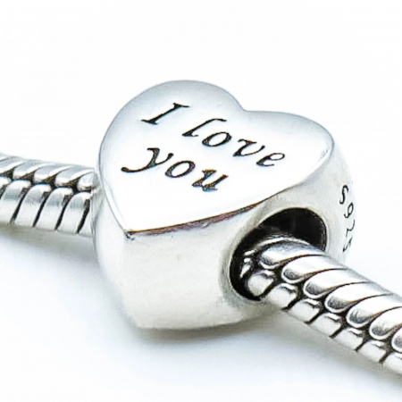 Talisman Argint 925, Charm compatibil Pandora – I love you [1]
