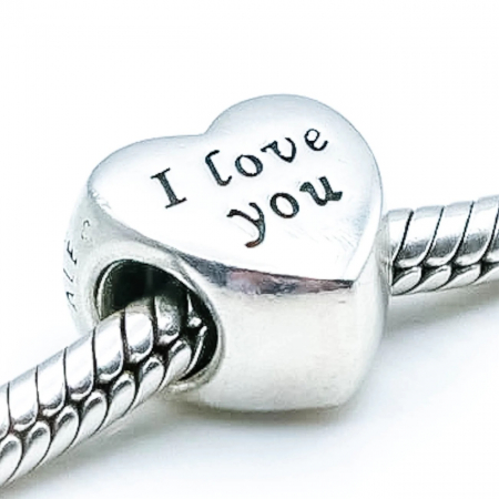 Talisman Argint 925, Charm compatibil Pandora – I love you [2]