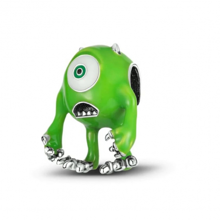 Talismane cu animale - Talisman Argint 925, Charm compatibil Pandora – Mike Monsters Inc, Bijuterii Nadiela