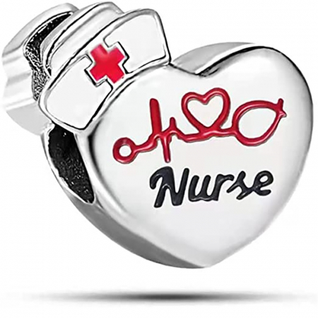 Talismane cu teme - Talisman Argint 925, Charm compatibil Pandora – Sora Medicala, Bijuterii Nadiela