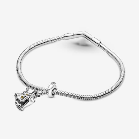 Talisman Argint 925, Charm compatibil Pandora – Beauty and the Beast, Bijuterii Nadiela [4]