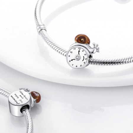 Talisman Argint 925, Charm compatibil Pandora – Enjoy the moment, Bijuterii Nadiela [2]