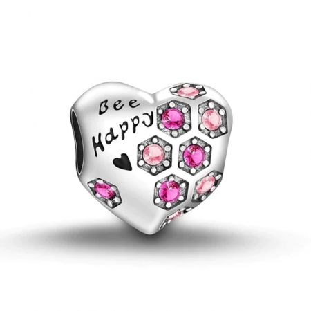 Bijuterii Copii - Talisman Argint 925, Charm compatibil Pandora – Bee Happy and shine, Bijuterii Nadiela